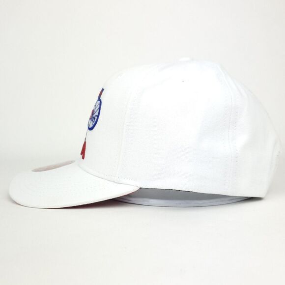 Philadelphia 76ers Mitchell & Ness Pro Fit Snapback Cap Hat 3D Logo White NWT - Picture 6 of 8